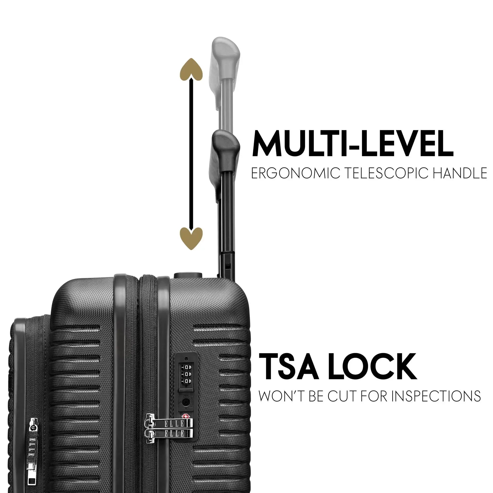 Voyage Escape Expandable 3 Piece Luggage Set