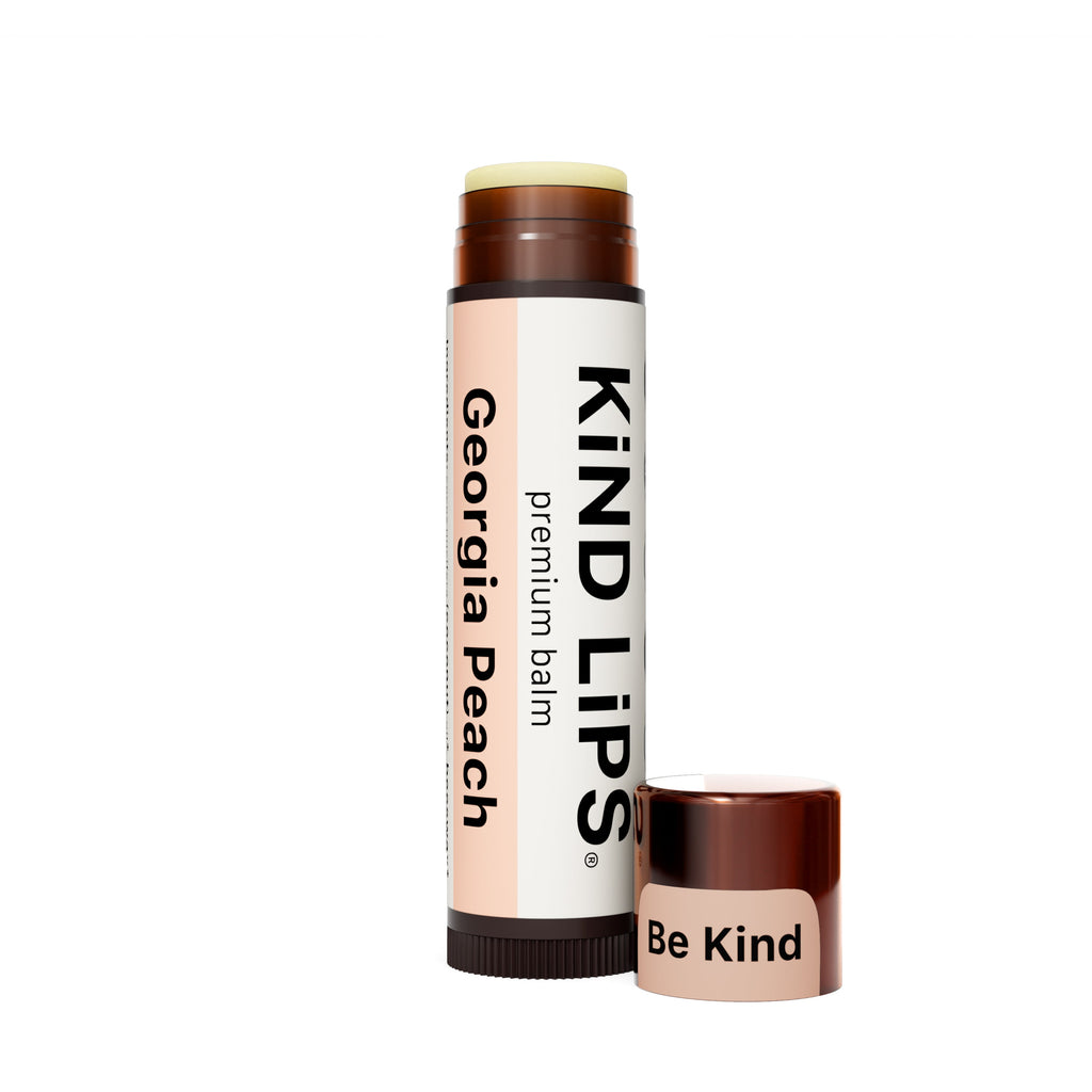 Kind Lips Organic Lip Balm Georgia Peach | Petroleum Free | Gluten Free | Made in USA