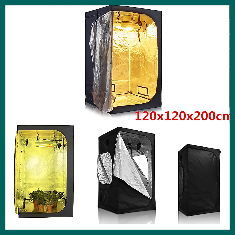 Grow Tent Growbox Hydroponics Growing System Led Grow Plant Lights Full Kits High PPFD 4Inch Duct Fans Activated Carbon Filter