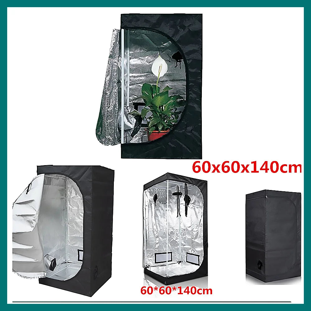 Grow Tent Growbox Hydroponics Growing System Led Grow Plant Lights Full Kits High PPFD 4Inch Duct Fans Activated Carbon Filter