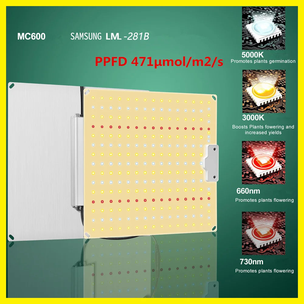 Grow Tent Growbox Hydroponics Growing System Led Grow Plant Lights Full Kits High PPFD 4Inch Duct Fans Activated Carbon Filter