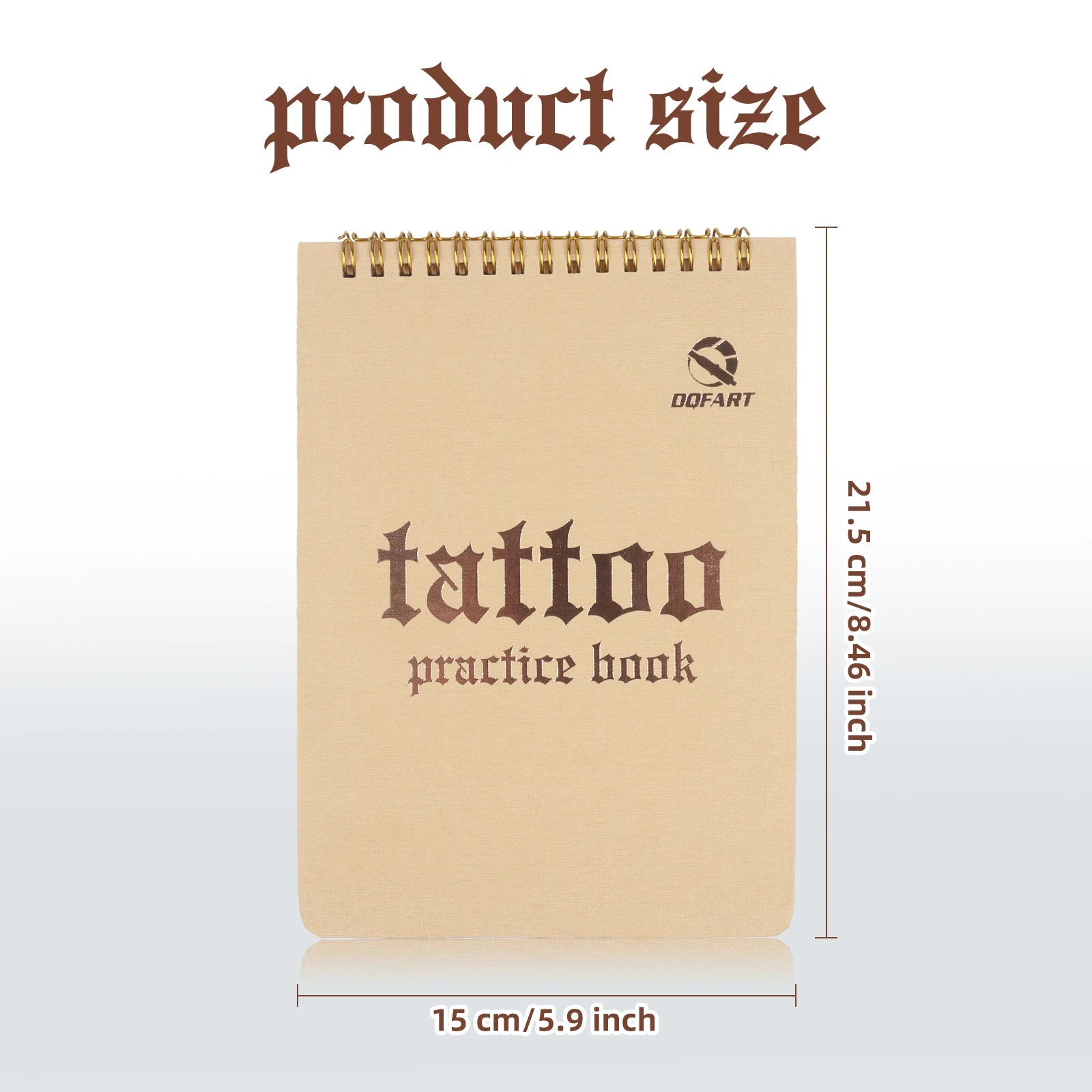 DQFART 1MM Blank Tattoo Practice Skin Book Permanent Makeup Accessories for Beginners and Experienced Artists 10/5/3Pcs