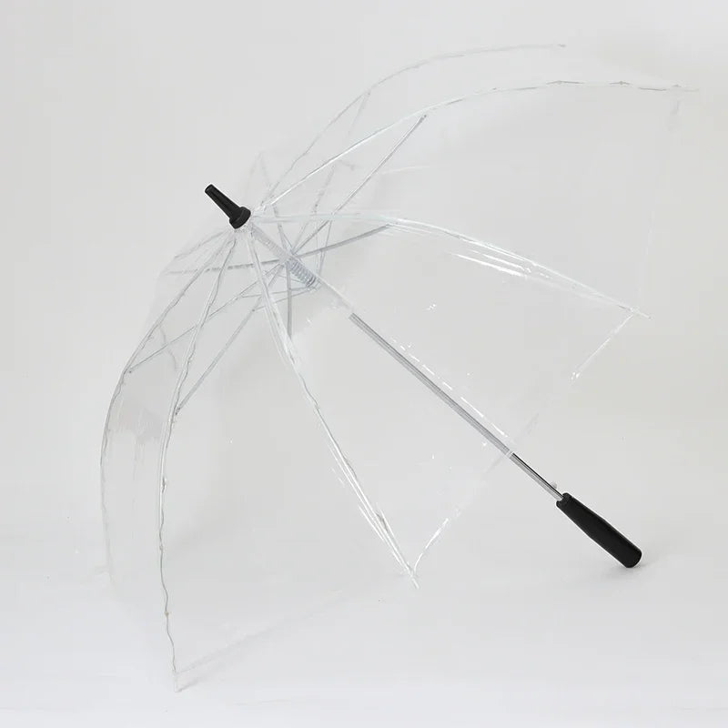 Fashion LED Transparent Umbrella  Creative Luminous Umbrella for Location Shooting Boys and Girls Party Props Unique and Stylish