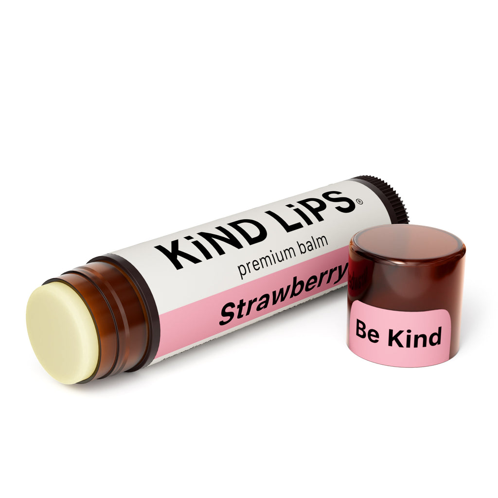 Kind Lips Organic Lip Balm Strawberry | Petroleum Free | Gluten Free | Made in USA