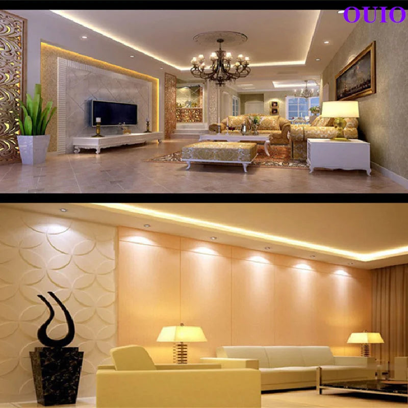 Super Bright Recessed Dimmable LED Downlights 5W 7W 9W 12W 15W 20W COB Rotating Ceiling Spot Lights AC85~265V Background Lamps