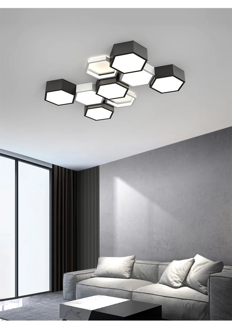 Ultrathin Triangle Ceiling Lights lamps for living room bedroom lustres de sala home Dec LED Chandelier ceiling