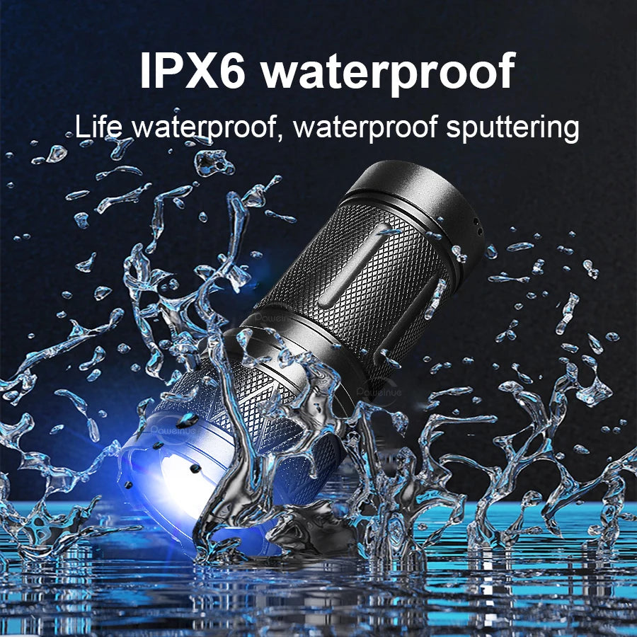 Portable 9000000 Powerful Flashlight Aluminum Alloy Built-in 3x18650 Battery Rechargeable Telescopic Zoom Torch With Power Bank