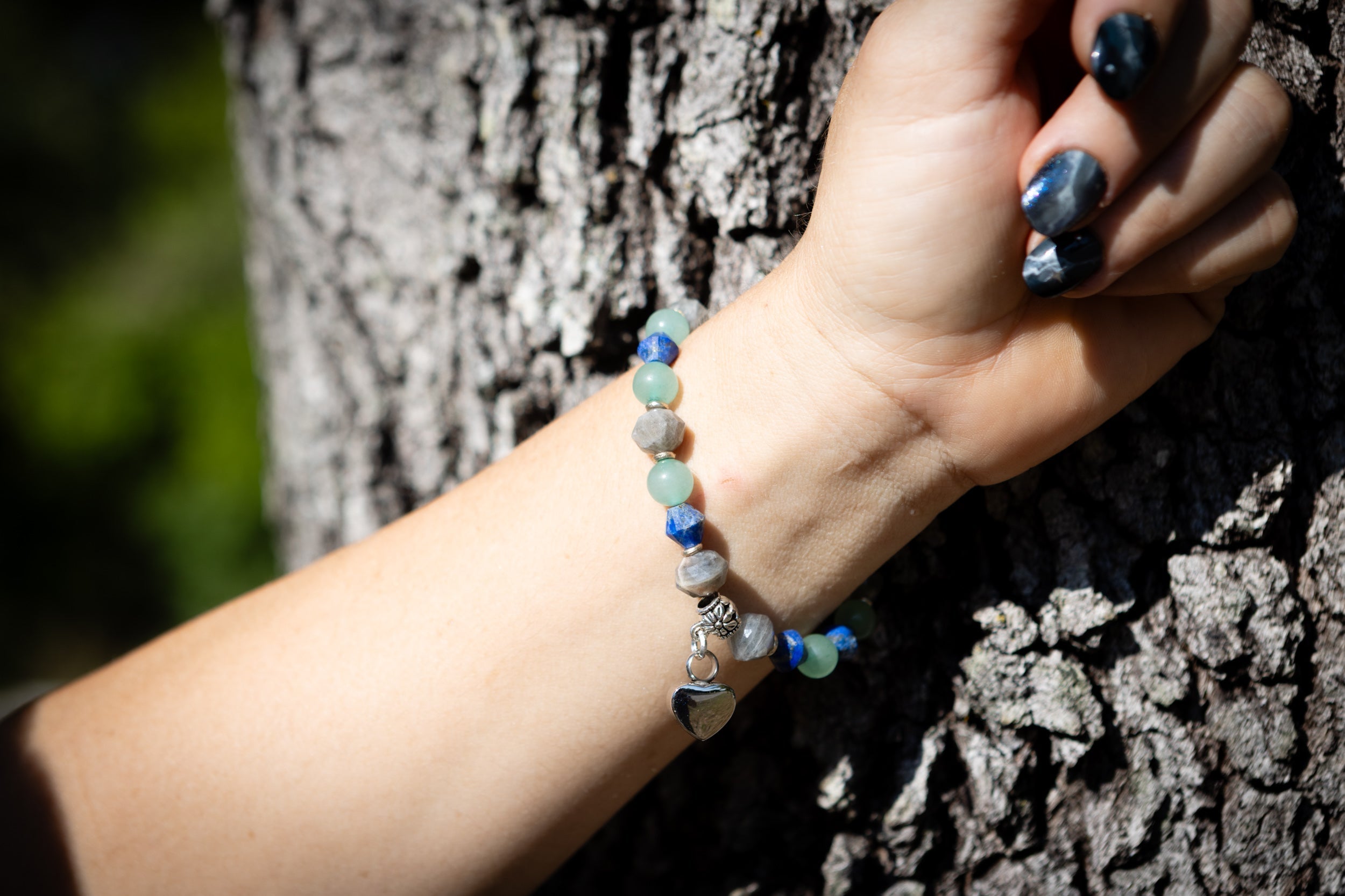 *New* Sodalite Labradorite Aventurine Keepsake Urn Bracelet - Fill At Home