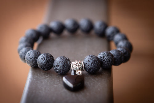 *New* Lava Stone Keepsake Urn Bracelet - Fill At Home