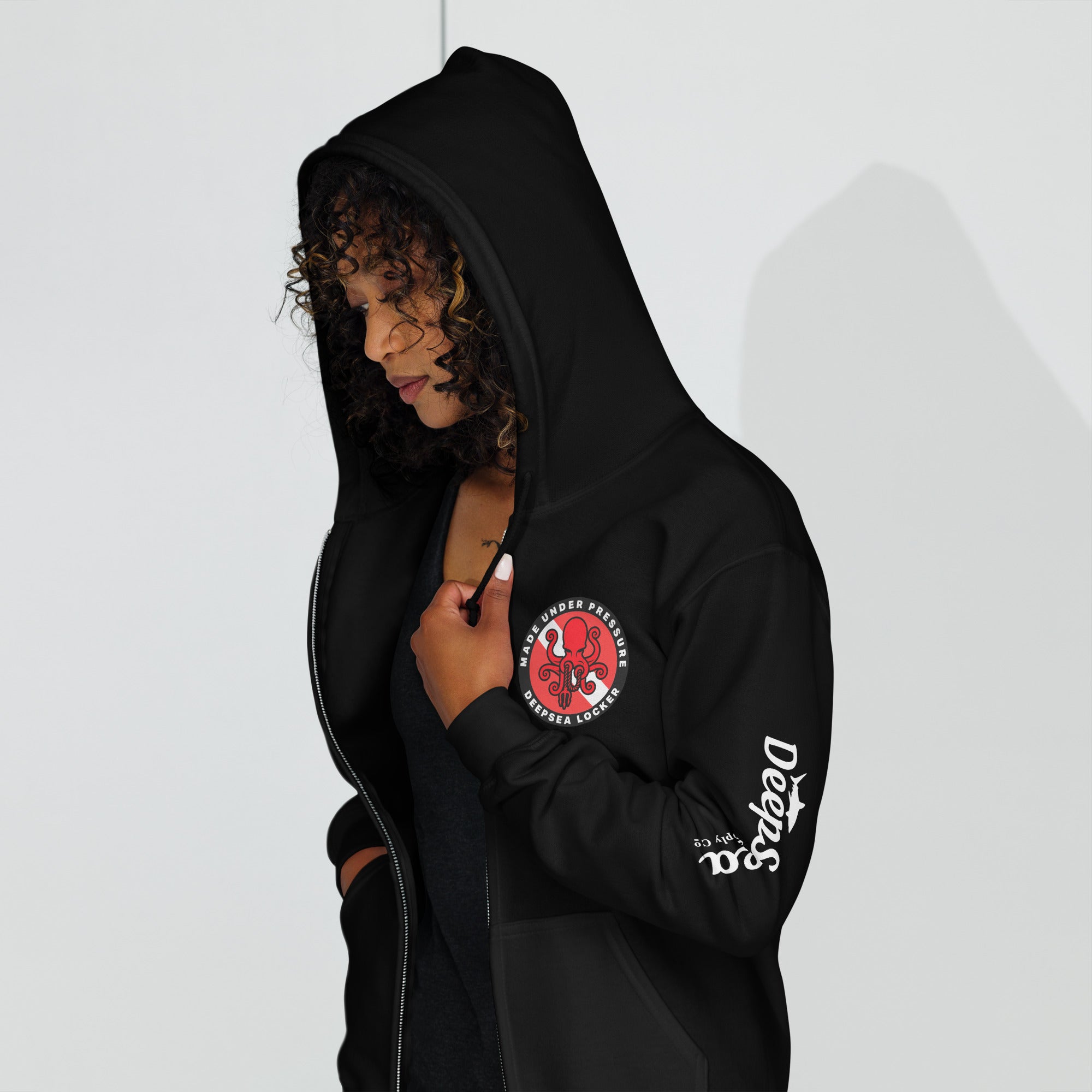 Diver Down. Unisex heavy blend zip hoodie