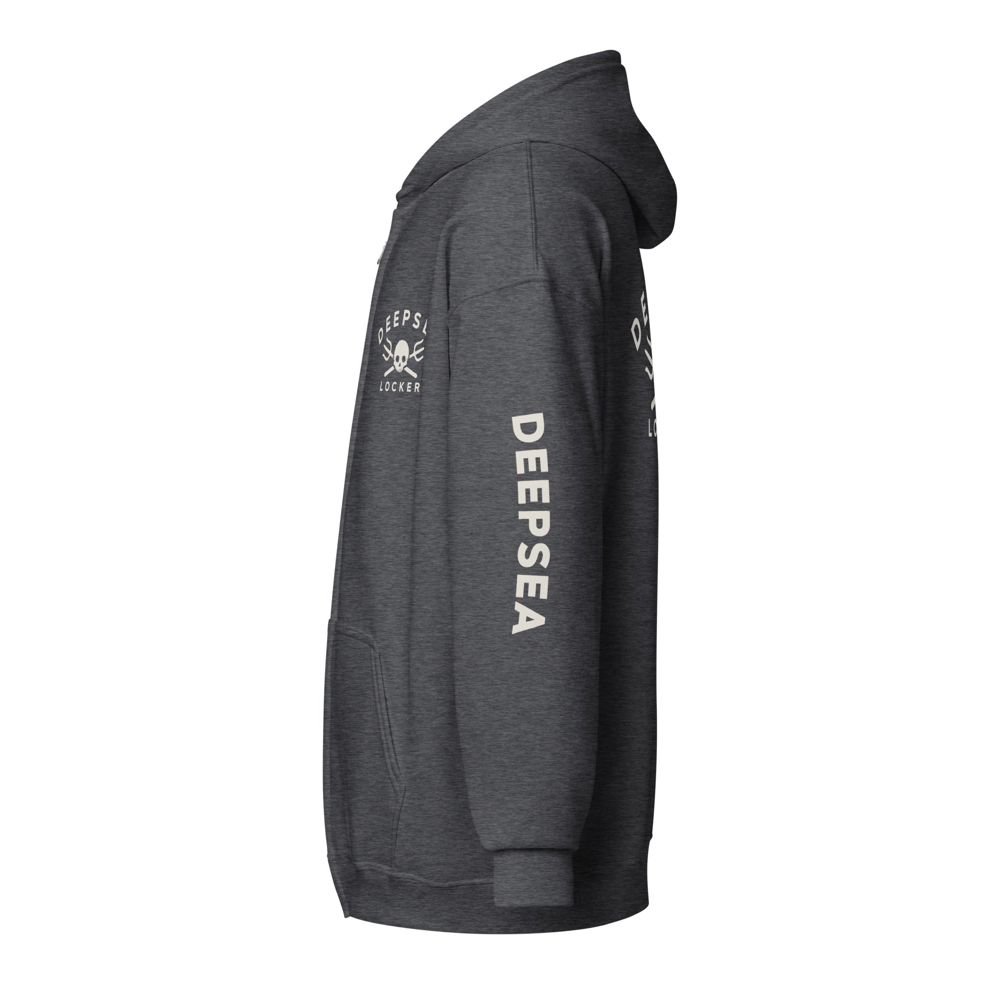 DEEPSEA Skull Trident Unisex heavy blend zip hoodie