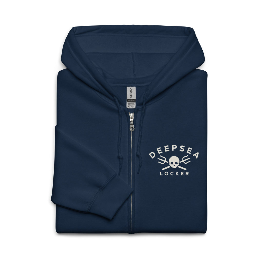 DEEPSEA Skull Trident Unisex heavy blend zip hoodie